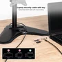 Tooq Cable de Seguridad Tipo NANO con Llave, 1.5m, Gris Oscuro
